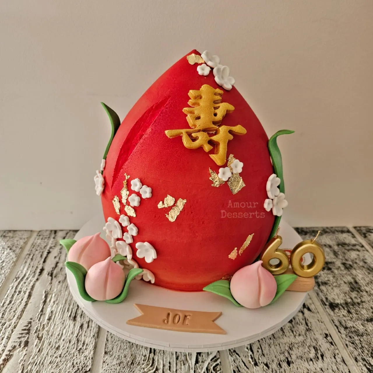 Personalised birthday cake made by Amour Desserts in Melbourne