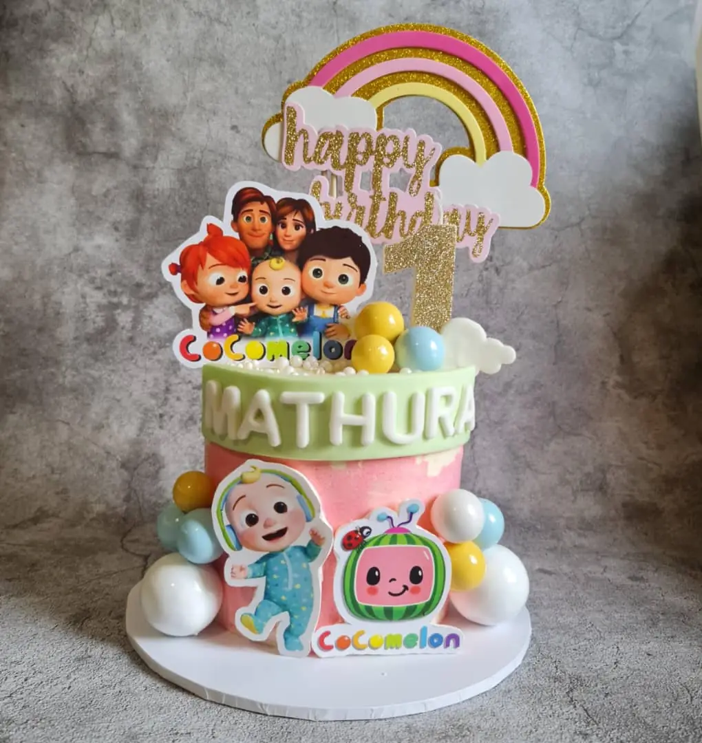 Personalised kids cake made by Amour Desserts in Melbourne
