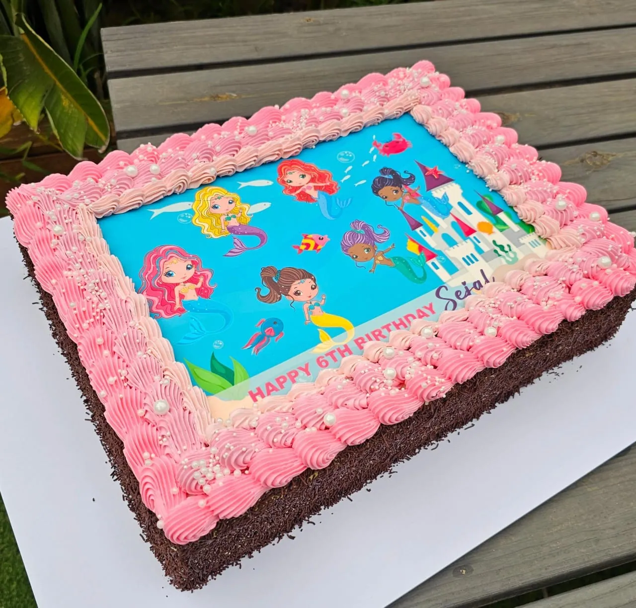 Colourful kids birthday cake made by Amour Desserts in Melbourne